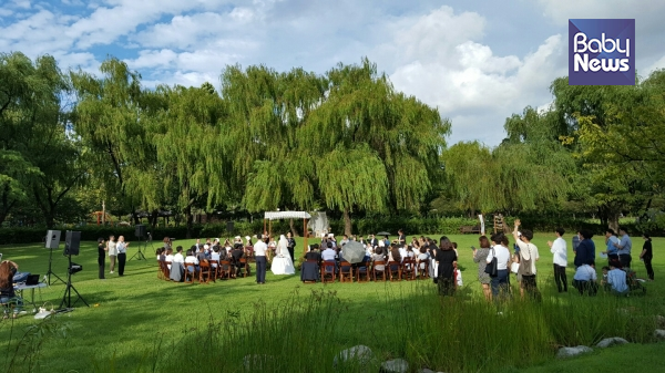 용산가족공원 야외 결혼식. ⓒ서울시