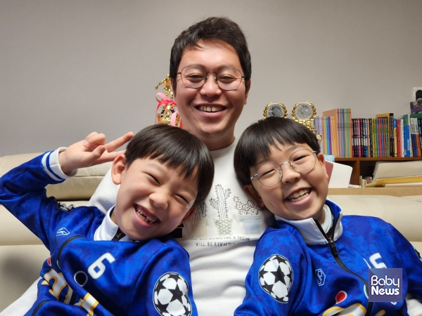 서울 100인의 아빠단으로 활동하고 있는 이한상 씨 가족. ⓒ이한상