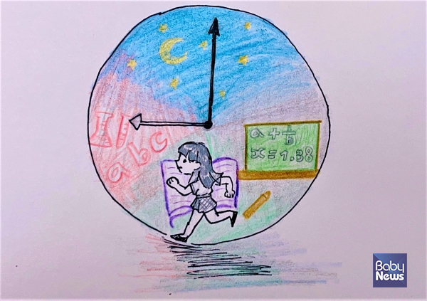 굿네이버스 아동 쉴권리 옹호 캠페인에 직접 참여한 홍지유 아동의 그림. ⓒ굿네이버스