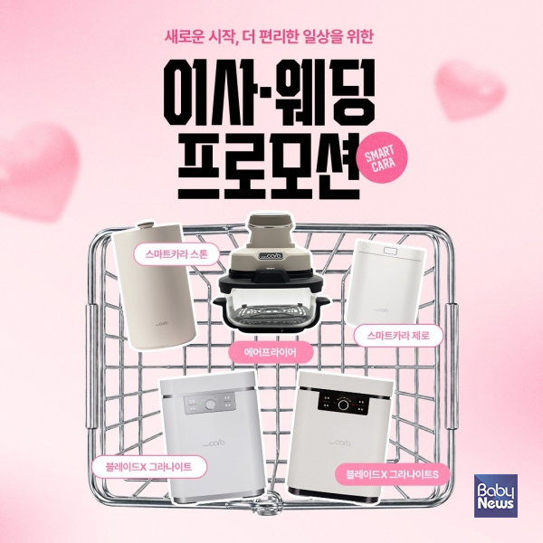 스마트카라, 이사철·결혼 성수기 맞이 ‘이사·웨딩 프로모션’ 진행… 단품부터 패키지까지 최대 57% 할인.