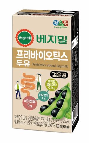 정식품, 식이섬유 채운 ‘베지밀 프리바이오틱스 두유’ 출시
