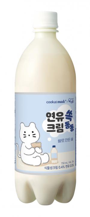 쿠캣, 신제품 ‘쿠캣 연유 쏙 크림 동동 막걸리’ 전국 GS25서 출시 